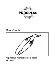 Mode d’emploi Progress PB1000 Aspirateur à main