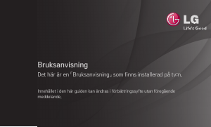 Bruksanvisning LG 32LA613V LED TV