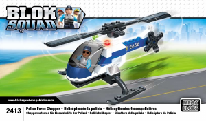 Manuale Mega Bloks set 2413 Blok Squad Elicottero della polizia