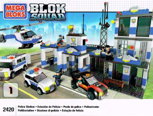 Manuale Mega Bloks set 2420 Blok Squad Stazione di polizia