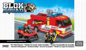 Mode d’emploi Mega Bloks set 2422 Blok Squad Patrouille de sauvetage incendie