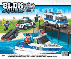 Manual de uso Mega Bloks set 2441 Blok Squad Vehículos de policía