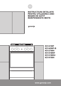 Manual Gorenje K5141WH Aragaz