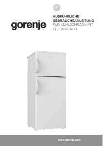 Bedienungsanleitung Gorenje RF312FPW Kühl-gefrierkombination