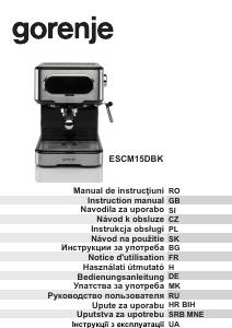 Прирачник Gorenje ESCM15DBK Машина за еспресо