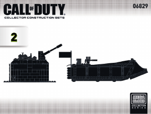 Manual Mega Bloks set 6829 Call of Duty Landing craft invasion