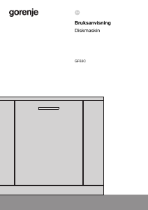 Bruksanvisning Gorenje GF63C Diskmaskin