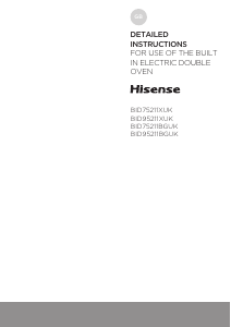 Manual Hisense BID95211BGUK Oven