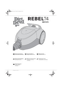 Kullanım kılavuzu Dirt Devil DD7274 Rebel74 Elektrikli süpürge