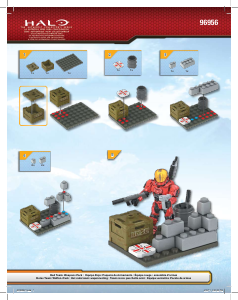 Bruksanvisning Mega Bloks set 96956 Halo Red Team – Weapons Pack