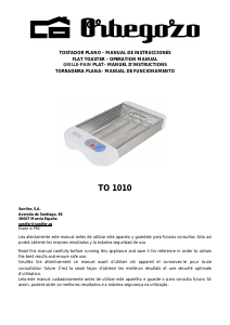 Manual Orbegozo TO 1010 Torradeira
