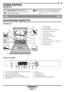 Manuale Hotpoint-Ariston HIC 3B19N Lavastoviglie