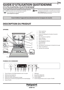 Mode d’emploi Hotpoint-Ariston HIC 3C41 CW Lave-vaisselle