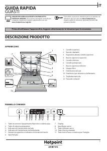 Manuale Hotpoint-Ariston HIC 3B19 C Lavastoviglie
