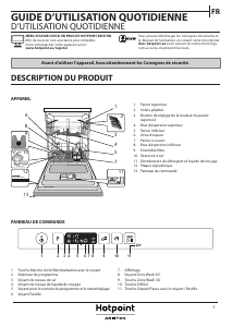 Mode d’emploi Hotpoint-Ariston HIO 3T141 W Lave-vaisselle