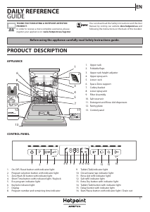 Manual Hotpoint-Ariston HFO 3O32 CW X Dishwasher