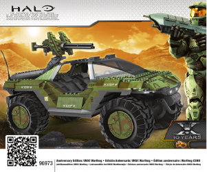 Mode d’emploi Mega Bloks set 96973 Halo Anniversary Edition – UNSC Warthog