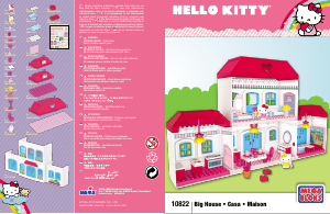 Handleiding Mega Bloks set 10822 Hello Kitty Huis