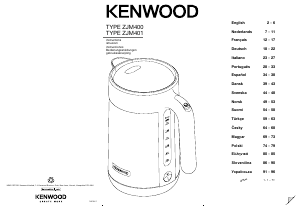 Handleiding Kenwood ZJM401TT Waterkoker