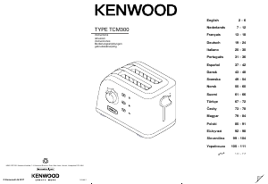 Bruksanvisning Kenwood TCM300RD Brödrost