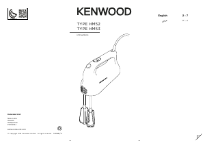 Bruksanvisning Kenwood HM535 Elvisp