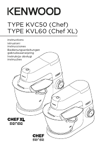 Manual Kenwood KVC5100G Chef Stand Mixer