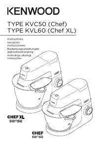 Handleiding Kenwood KVC5100P Chef Standmixer