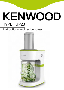 كتيب Kenwood FGP203WG قطاعة الخضروات الحلزونية