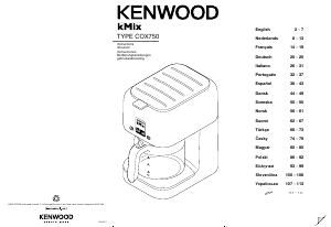 Manual Kenwood COX750BK kMix Máquina de café