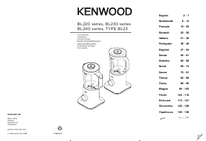 Kullanım kılavuzu Kenwood BL237WG Blender
