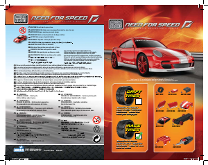 Manual Mega Bloks set 95703 Need for Speed Porsche 911 Turbo