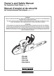Manual Dolmar PS-5105 Chainsaw