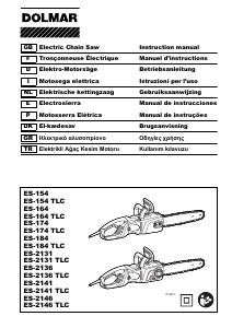 Manuale Dolmar ES-184 TLC Motosega