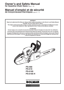 Manual Dolmar PS-510 Chainsaw