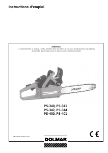 Mode d’emploi Dolmar PS-341 Tronçonneuse