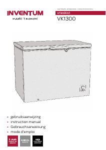 Manual Inventum VK1300 Freezer