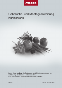Bedienungsanleitung Miele K 2802 Vi Kühlschrank