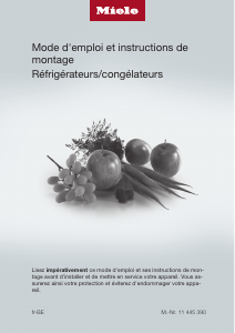 Mode d’emploi Miele K 34282 iDF Réfrigérateur