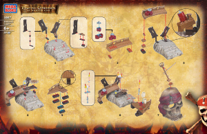Manual de uso Mega Bloks set 1057 Pirates of the Caribbean Piratas de la Corte de los hermanos