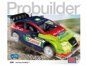 Mode d’emploi Mega Bloks set 3248 Probuilder WRC Ford Focus voiture de rallye