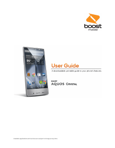 Handleiding Sharp AQUOS Crystal (Boost Mobile) Mobiele telefoon