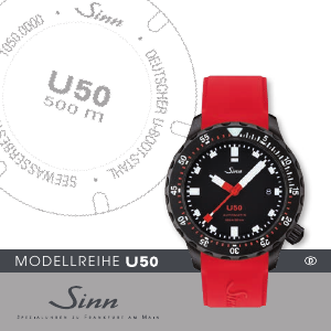 Bedienungsanleitung Sinn U50 Armbanduhr