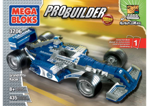 Mode d’emploi Mega Bloks set 3706 Probuilder Grand prix racer