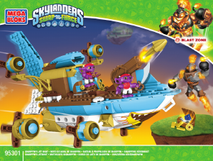 Handleiding Mega Bloks set 95301 Skylanders Sharpfins jet boat