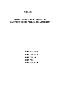 Mode d’emploi Airlux FMP 72 A Four