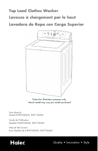 Manual Haier RWT150AW Washing Machine