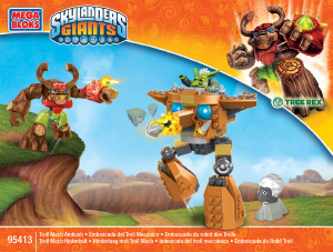 Handleiding Mega Bloks set 95413 Skylanders Troll mech ambush