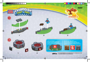 Manual de uso Mega Bloks set 95437 Skylanders Portal de batalla de Eruptor