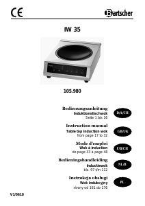 Handleiding Bartscher IW 35 Kookplaat