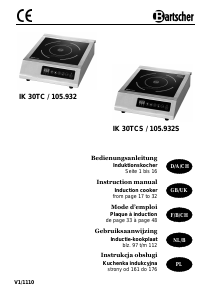 Instrukcja Bartscher IK 30TCS Płyta do zabudowy